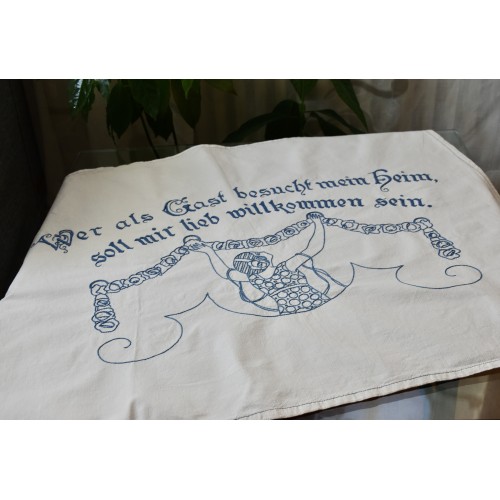 ANTICO RICAMO LIBERTY primi '900 TENDINA 80x65 cm 2