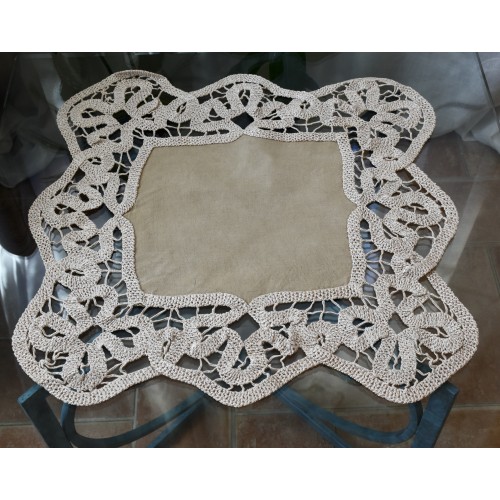TOVAGLIETTA UNCINETTO A MANO 50x50 cm
