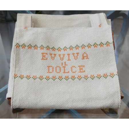 PORTA DOLCE RICAMATO A MANO