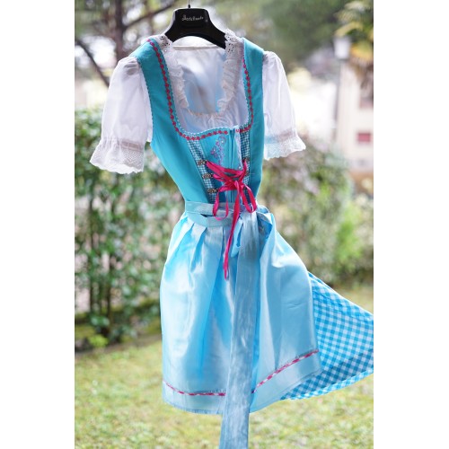 ABITO IN STILE TIROLESE DIRNDL  tg. 44 it. BAVARESE...
