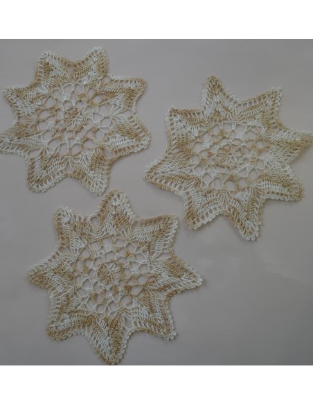 SET 3 CENTRI  REALIZZATI A MANO diam 26cm
