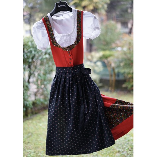 ABITO VINTAGE STILE TIROLESE  tg. 36/38 it.  Jodlermax