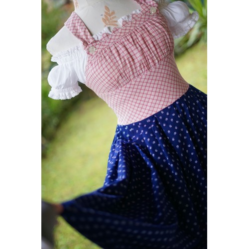 ABITO IN STILE TIROLESE tg. 38/40 it. Estivo dirndl 2