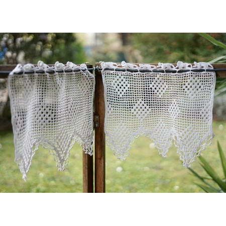 COPPIA TENDINE AD  UNCINETTO 37x30 cm