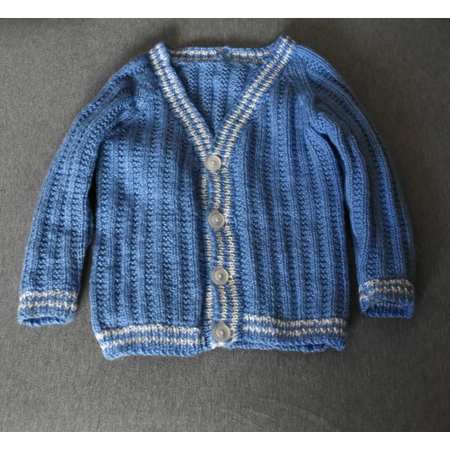 GOLFINO AZZURRO BAMBINO REALIZZATO A MANO
