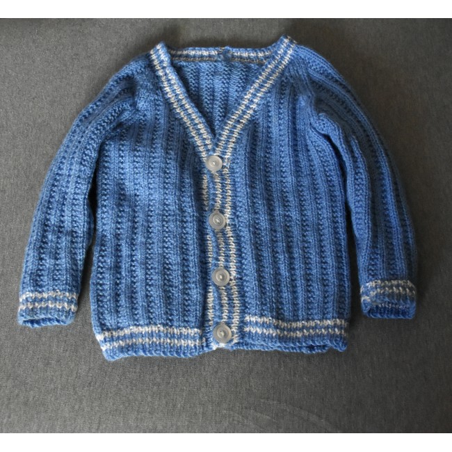 GOLFINO AZZURRO BAMBINO REALIZZATO A MANO