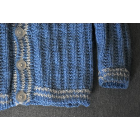 GOLFINO AZZURRO BAMBINO REALIZZATO A MANO