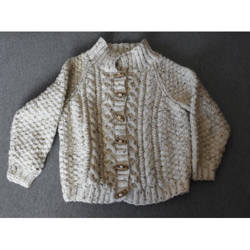 GOLFINO BEIGE BAMBINA REALIZZATO A MANO