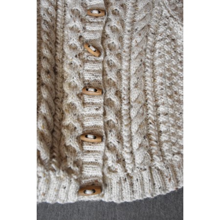 GOLFINO BEIGE BAMBINA REALIZZATO A MANO