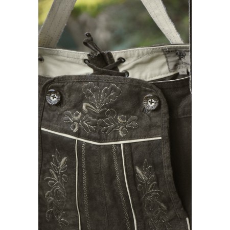 PANTALONI tg. 54 PELLE LEDERHOSEN TIROLESE Birkhahn
