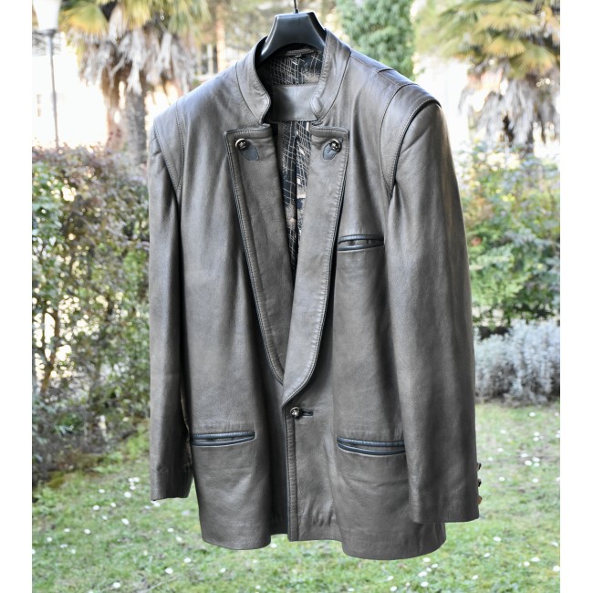 GIACCA GIACCONE TIROLESE tg 52  PELLE