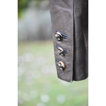 GIACCA GIACCONE TIROLESE tg 52  PELLE
