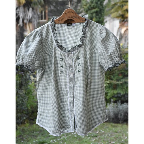 CAMICIA STILE TIROLESE  tg 48 it. OS Trachten