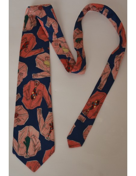  CRAVATTA VINTAGE SETA  tie break by breuer- Paris