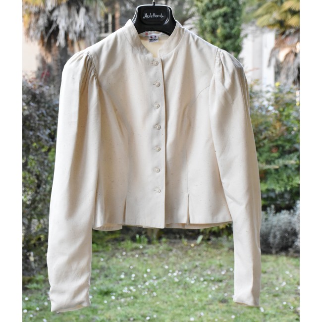 CAMICIA GIACCA SETA STILE TIROLESE  tg 44it...