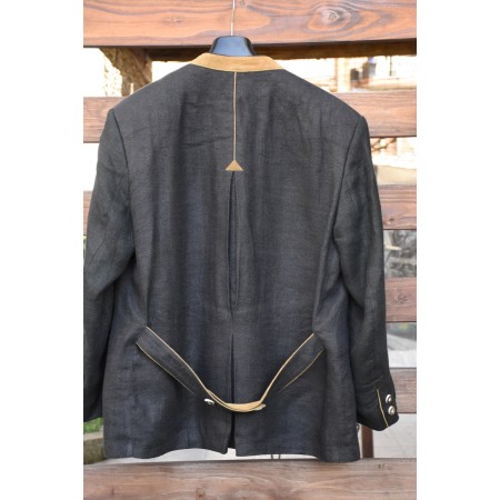 GIACCA IN LINO PELLE tg. 26 - 52 it. STILE TIROLESE Traunsee Trachten