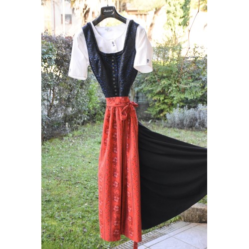 ABITO LUNGO IN STILE TIROLESE tg.  46 it. Dirndl