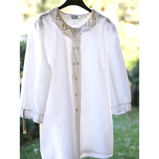 CAMICIA STILE TIROLESE  tg 48/50 it. Folk Line