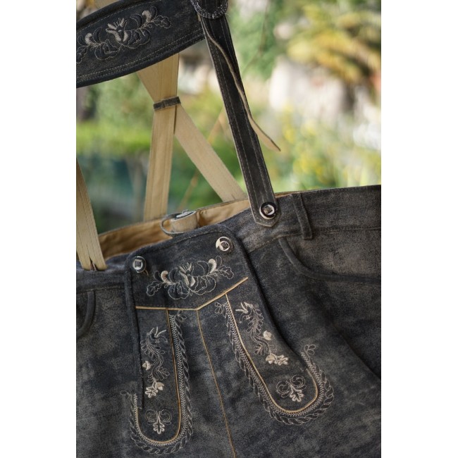PANTALONI tg. 60 PELLE LEDERHOSEN TIROLESE