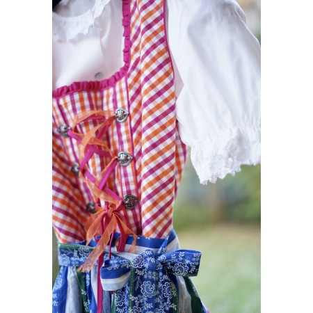 ABITO Distler +CAMICIA + GREMBIULE IN STILE TIROLESE  tg. 158/ 11-12 anni