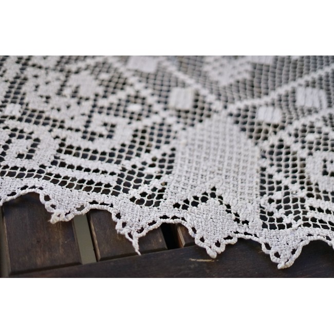 ANTICA TOVAGLIETTA  FILET A RETE 60x60cm ca.