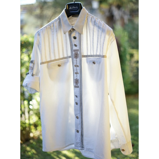 CAMICIA UOMO STILE TIROLESE  TG.41/42 Landhaus