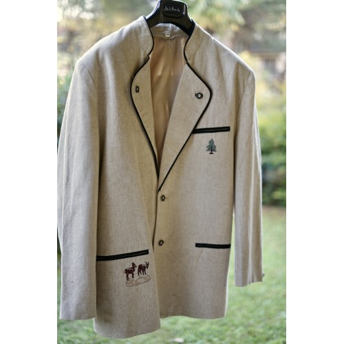 GIACCA IN LINO  tg. 56it. STILE TIROLESE Natural Life