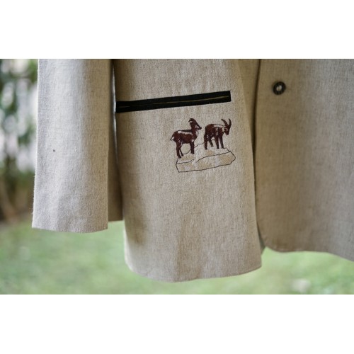 GIACCA IN LINO  tg. 56it. STILE TIROLESE Natural Life 2