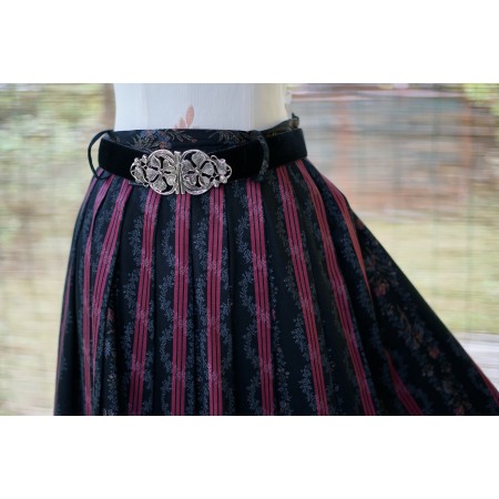 GONNA + CINTURA IN STILE TIROLESE tg. 38/40 it. circa Floreale