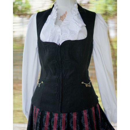 GILET CORPETTO NERO TIROLESE Tg 50 it Alpin