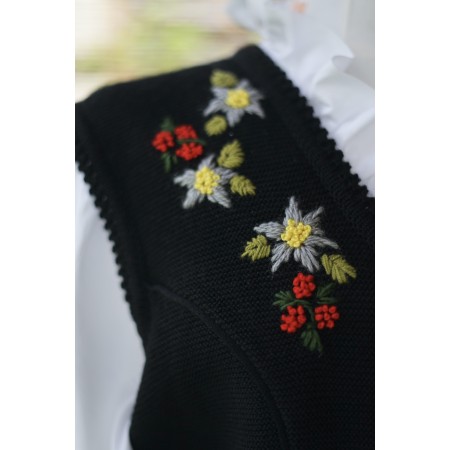 GILET IN STILE TIROLESE LANA tg. 50 it.  Alphorn