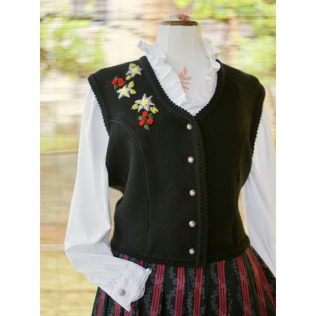 GILET IN STILE TIROLESE LANA tg. 50 it.  Alphorn