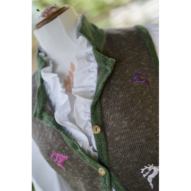 GILET IN STILE TIROLESE LANA tg. 42/44 it....