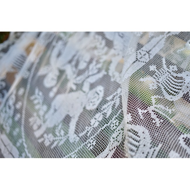 ANTICA TOVAGLIA  IN FILET A RETE 240x220 cm ca.