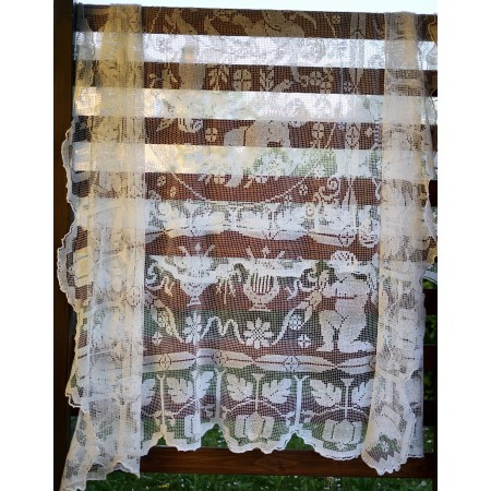 ANTICA TOVAGLIA  IN FILET A RETE 240x220 cm ca.