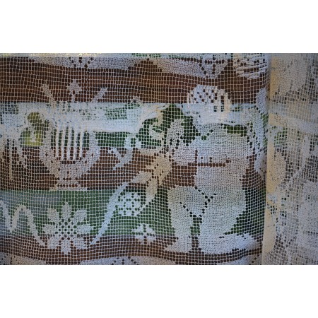 ANTICA TOVAGLIA  IN FILET A RETE 240x220 cm ca.