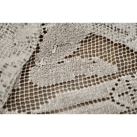 ANTICA TOVAGLIA  IN FILET A RETE 240x220 cm ca.