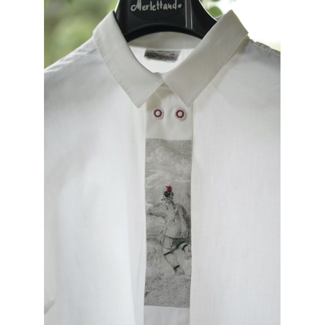 CAMICIA STILE TIROLESE  TG.52 it. Alphorn