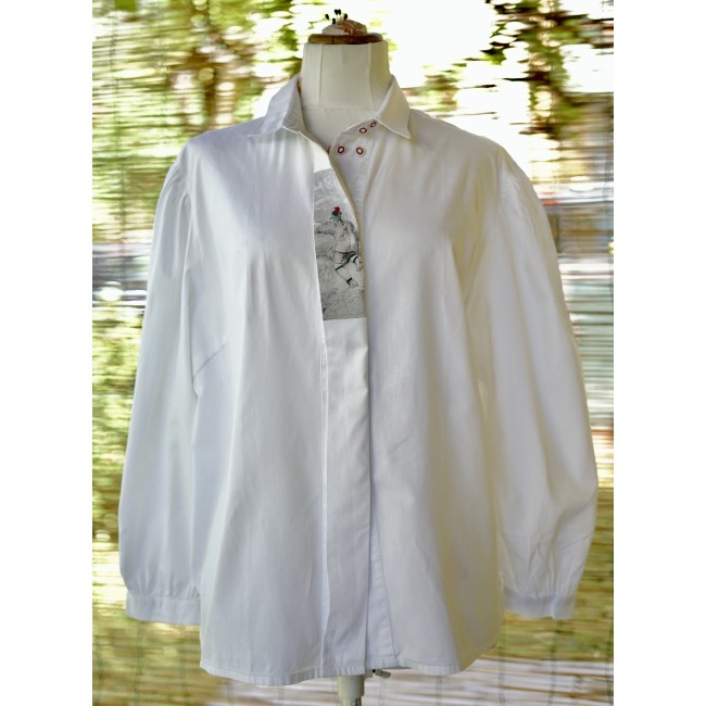CAMICIA STILE TIROLESE  TG.52 it. Alphorn