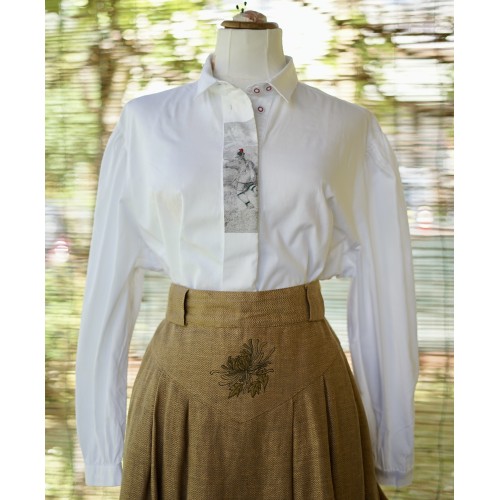 CAMICIA STILE TIROLESE  TG.52 it. Alphorn