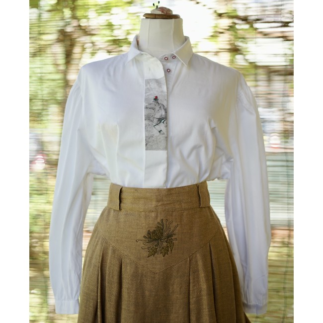 CAMICIA STILE TIROLESE  TG.52 it. Alphorn