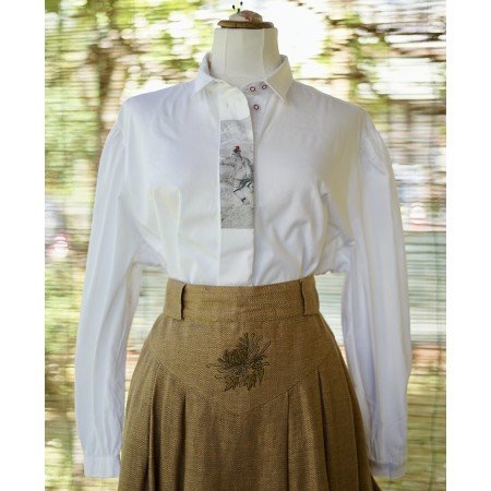 CAMICIA STILE TIROLESE  TG.52 it. Alphorn