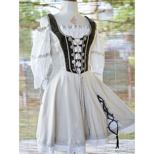 ABITO STILE TIROLESE tg.38 it. Dirndl Landhaus Mode