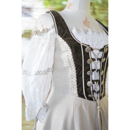 ABITO STILE TIROLESE tg.38 it. Dirndl Landhaus Mode