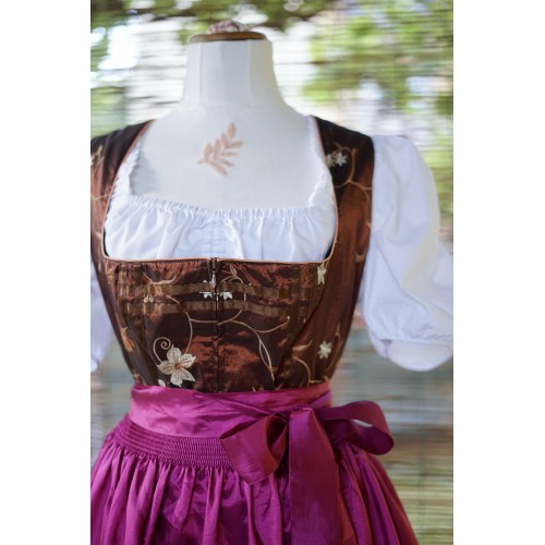 ABITO STILE TIROLESE tg. 50/52 it. Dirndl  Trachten Alphorn 2