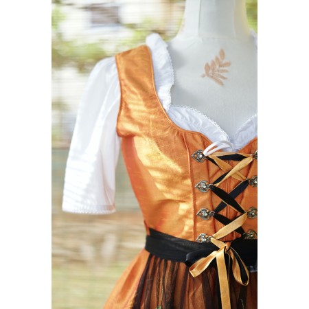 ABITO STILE TIROLESE IN SETA tg. 42 it.  Kaisers Dirndl  Trachten