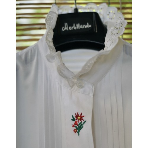 CAMICIA STILE TIROLESE  tg 46 it.  con merletto 2