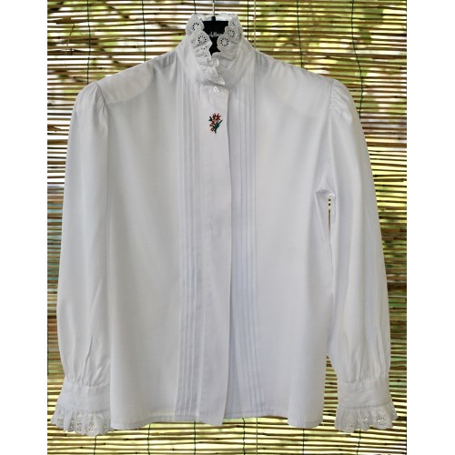CAMICIA STILE TIROLESE  tg 46 it.  con merletto