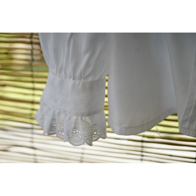 CAMICIA STILE TIROLESE  tg 46 it.  con merletto