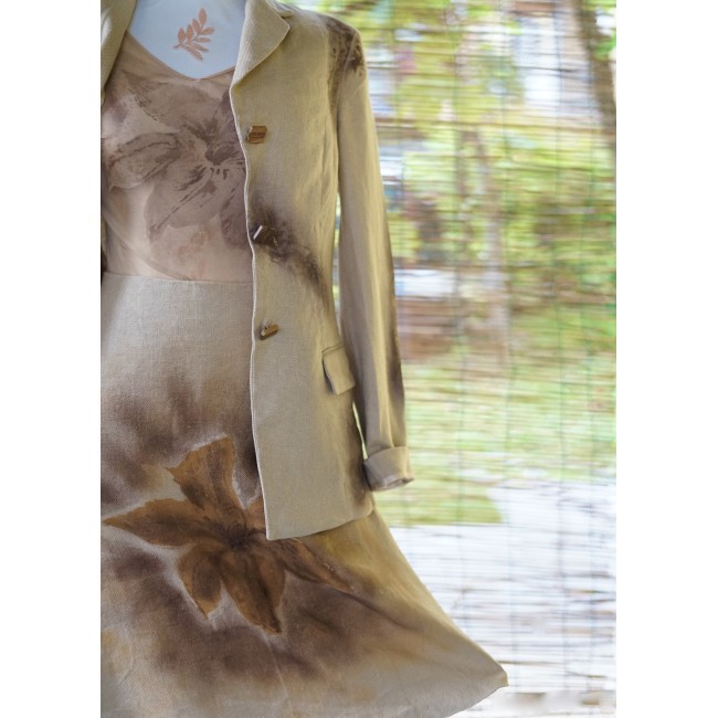 TAILLEUR / COMPLETO DONNA lino 3pz Tg. 42 Laura...